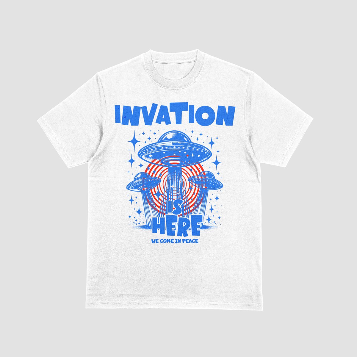 Invasion Is Here Tee - White