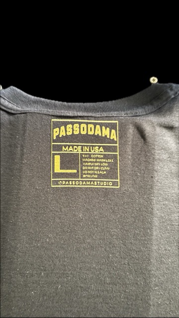 Passodama custom neck tag - Made in USA