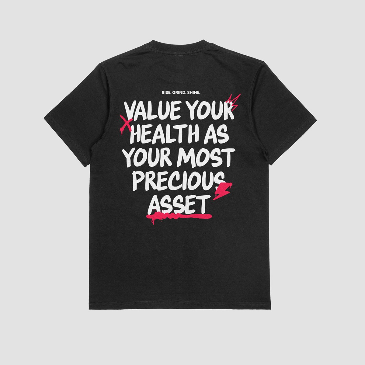 Value Your Health Tee - Black Back